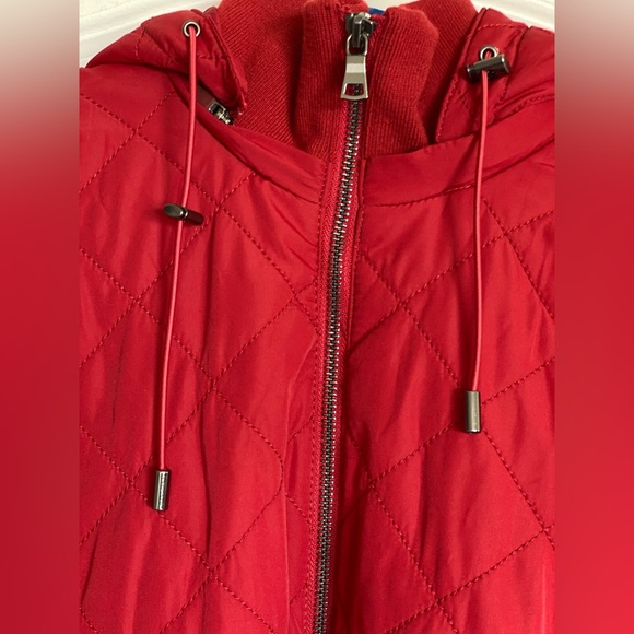 Cleo Petites Red Coat Size Large - Picture 6 of 9